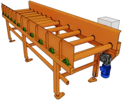 Wirex rulletransportør 4,0 m med drift