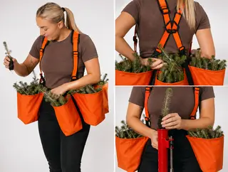 GSI plantebelte med seler Norskprodusert, oransje