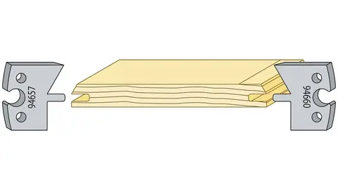 Vekselpanel med skrå kant Norsk Standard