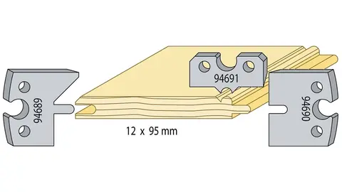 Perlepanel 12x95mm
