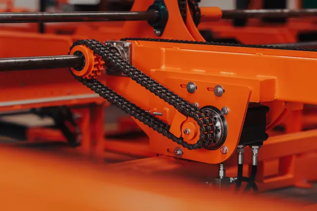 Wirex Lasterampe HD Bred 10m stokklengde Stokkmagasin 4 m. Kjededrift på armer 