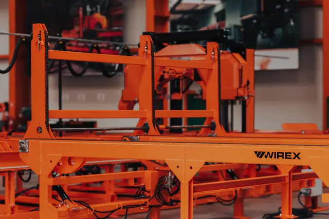 Wirex Lasterampe HD Bred 10m stokklengde Stokkmagasin 4 m. Kjededrift på armer 