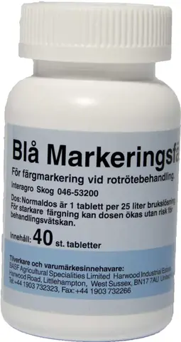 Markeringsfarge Bl&#229; 40 tab.