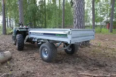 Avestavagnen Tipping Trailer XS gress Komplett vogn med flak 150x100x25cm