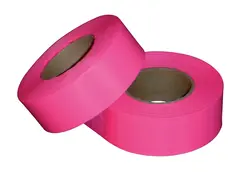 Merkebånd neon vinyl 25mm, 144pk, Neonrosa