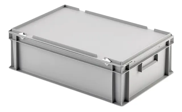 Plastboks med lokk 16L 400x300x175mm, 1165g 