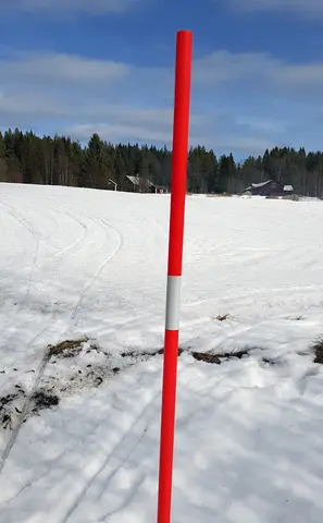 Brøytepinne med reflex, 25pk 180cm, Ø26mm