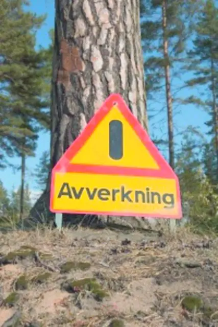 Varselskilt - Avvirking | Skogsutstyr | Norlog AS