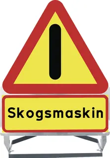 Varselskilt - Skogsmaskin