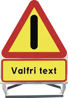 Varselskilt - Valgfri tekst