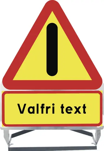 Varselskilt - Valgfri tekst Tekst: VILTULYKKE