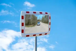 Trafikkspeil rektangulært 400x600mm