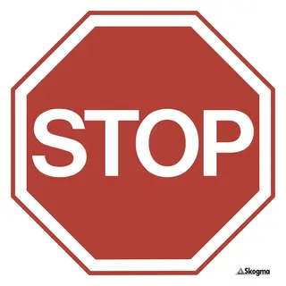 Ledskilt - Stop