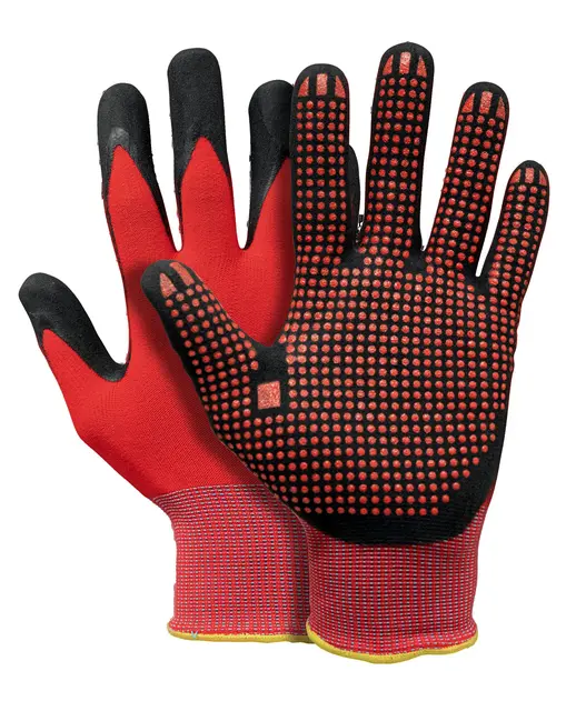 Pfanner StretchFlex Fine Grip hanske Rød/svart, 10 