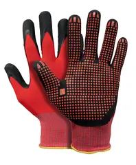 Pfanner StretchFlex Fine Grip hanske Rød/svart, 11