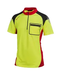 Timbermen Funksjonstrøye Kortermet Gul/rød