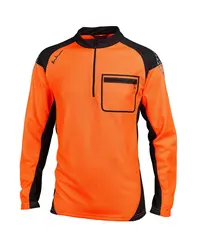 Timbermen funksjonstrøye langermet Orange/Svart, XL