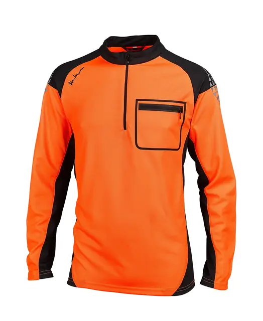 Timbermen funksjonstrøye langermet Orange/Svart, XL 