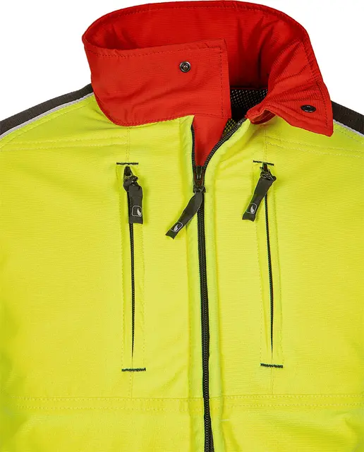 SIP Sagvernsjakke kl1 med varselkl 2 Gul/Rød, Str 2XL. 