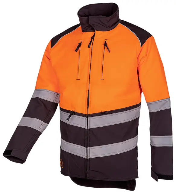 SIP Sagvernsjakke kl1 med varselkl 2 Svart/Orange, str S. 