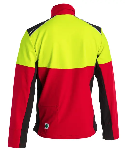 Profiforest Skogsjakke Rød/gul, L 