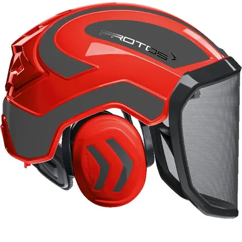 Protos Integral Forest skogshjelm Grå/Rød