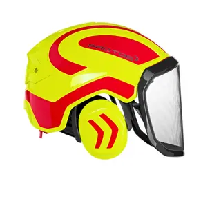 Protos Integral Forest skogshjelm Neongul/rød