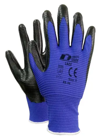 Soft Touch Lace Hansker Svart/Bl&#229;