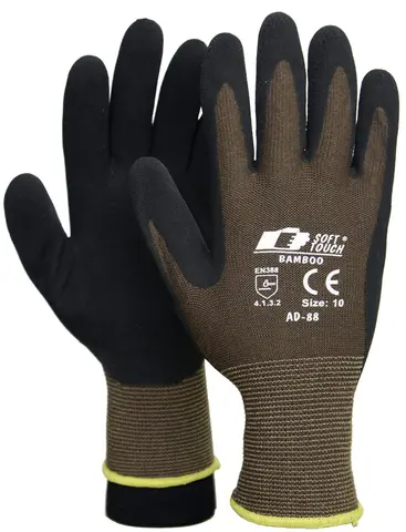 Soft Touch Bambu AD-88BF Hansker Brun