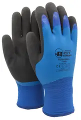 Soft touch hanske blå/sort 9