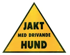 Skilt, Jakt med drivande hund