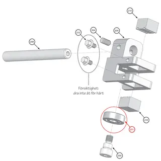 Frontier - Lager (6201-2RS) bladstyringer pos.211