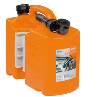 Stihl kombikanne, oransje mel helletut 5L bensintank, 3L oljetank