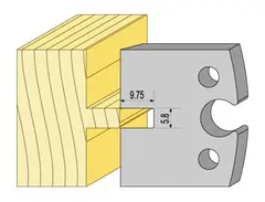 Kutterstål 94323 HSS 5,8mm fjær