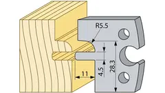 Kutterst&#229;l 94660 HSS Vekselpanel Ny NS not 4,5 mm