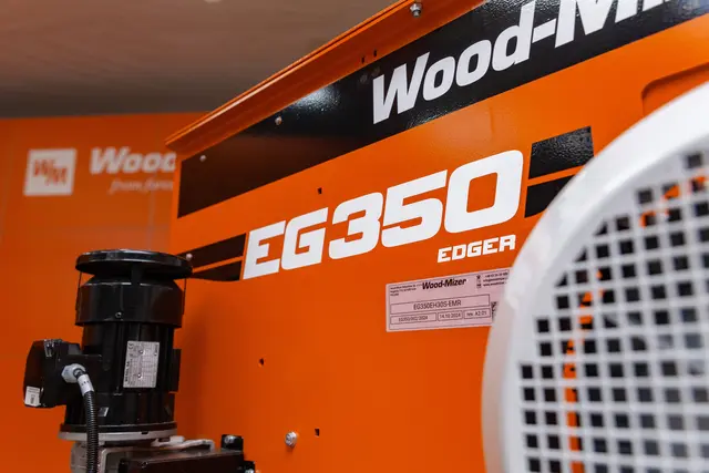 WM EG350 Kantverk, 2 blad 18,5 kW elmotor, 2-20min 