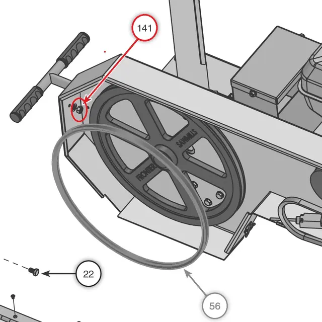 M10 mutter nylon. pos.141 | Sagbrukstilbehør | Norlog AS