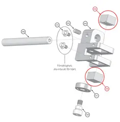 Bladstyringsklosser pos.210 (OS18, OS23, OS27, OS31)