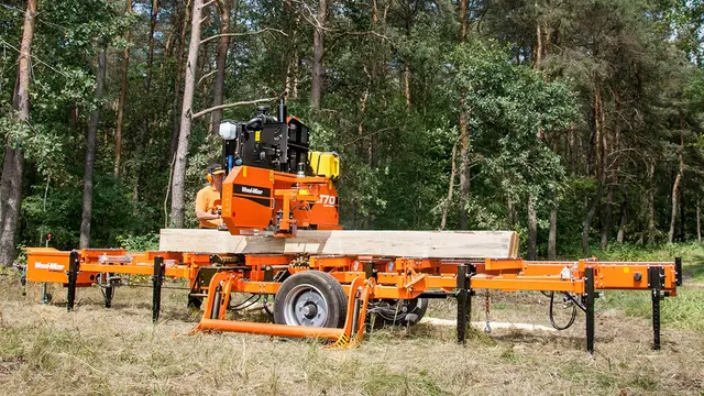 Wood-Mizer LT70 Båndsagbruk 57Hk bensinmotor, 6,1m kuttlengde 