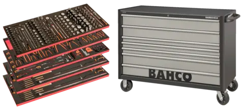 Bahco Verktl&#248;ysvogn XXL 53&quot; 493 Deler